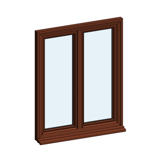 Fenêtre bois vue extérieure